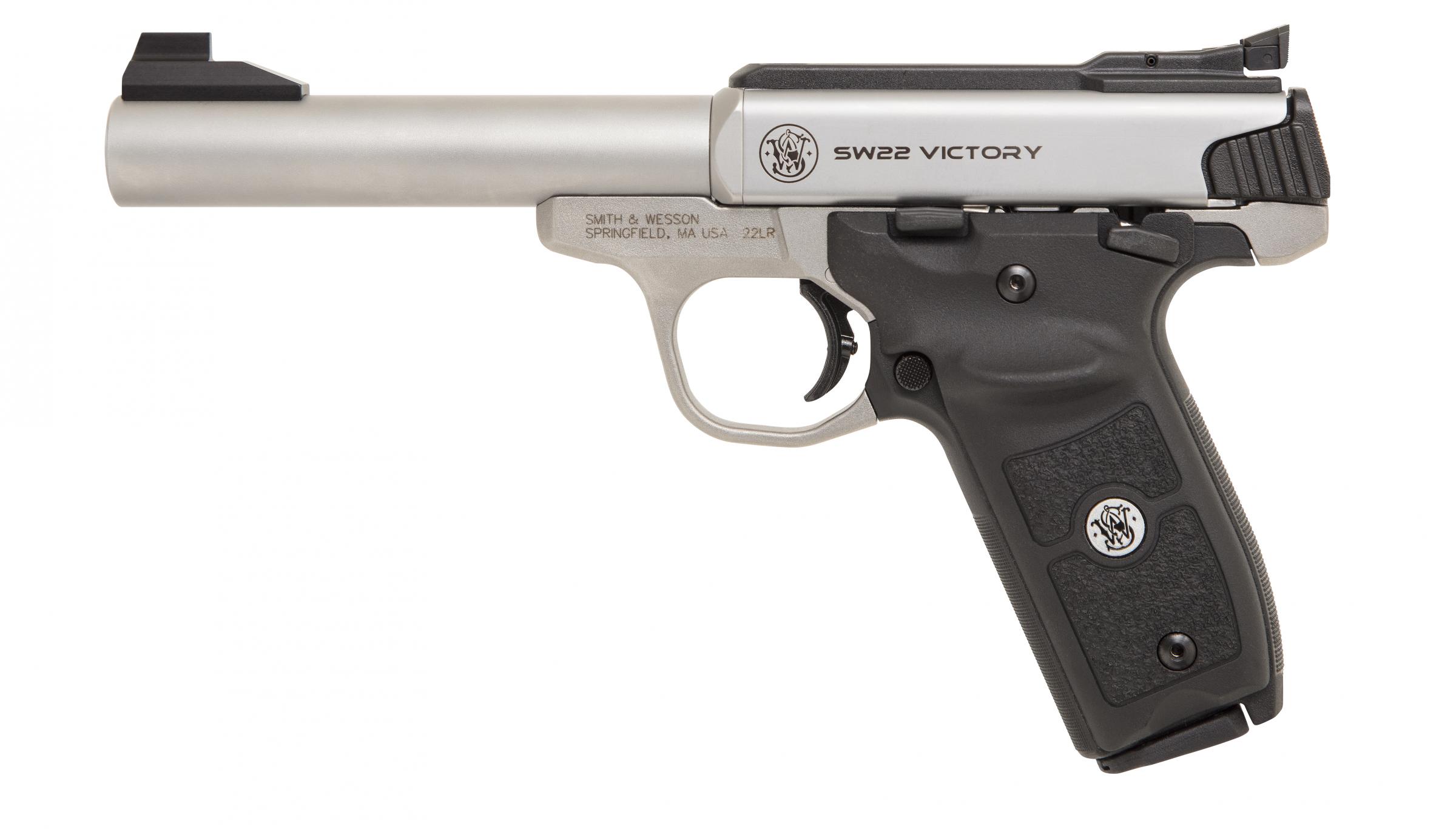 S&W SW22 VICTORY TARGET .22 LR 10R 5.5" SS *MA