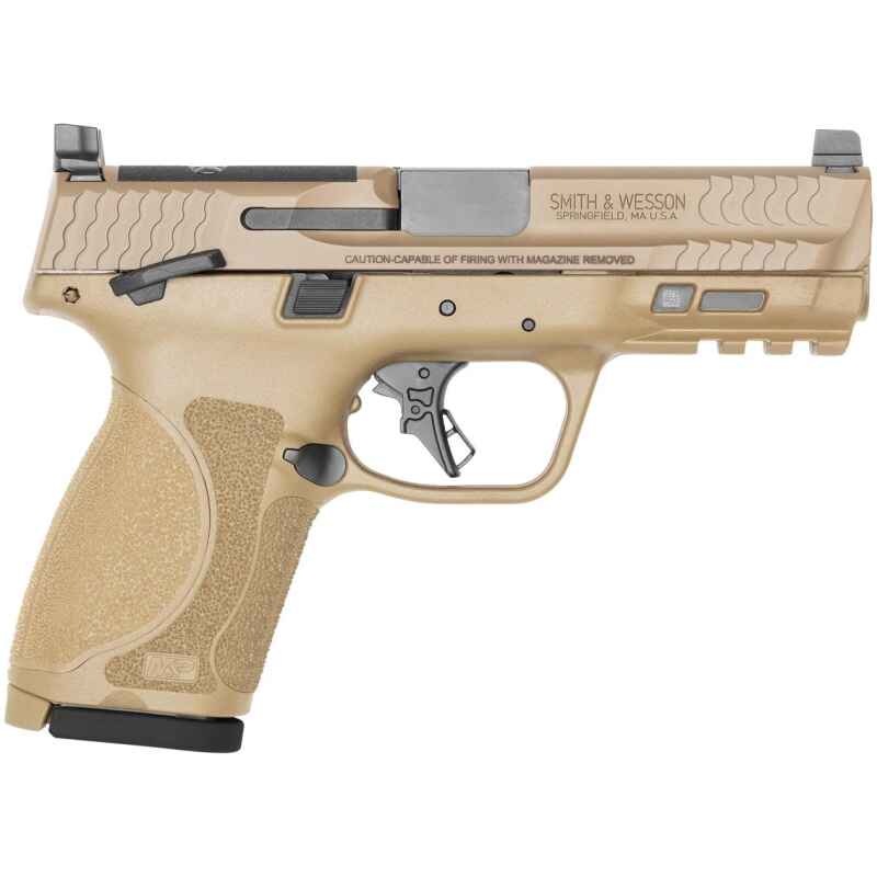 S&W M&P 9 M2.0 Compact OR 9mm 10rd 4'' FDE TS