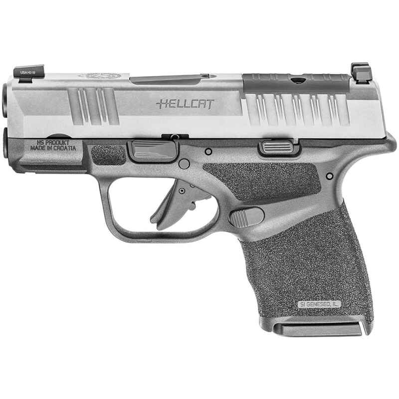 Springfield Hellcat OSP Low Capacity Handgun 9mm Luger 10rd Magazines 3'' Barrel Stainless Slide/Black Frame