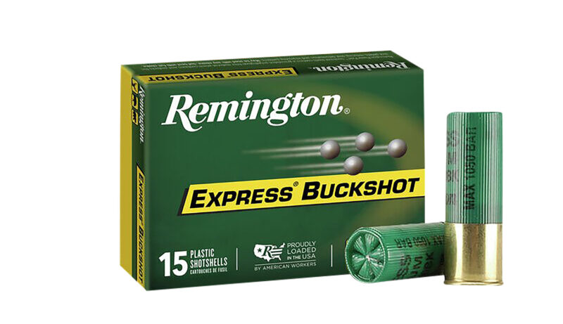 Remington Ammunition 26876 Express Buckshot 12Gauge 2.75" 00Buck Shot 15 Per Box/5 Case