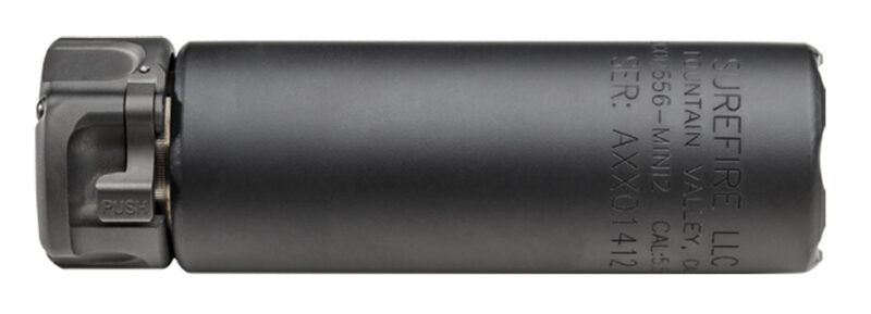 SureFire SOCOM556MINI2BK SOCOM556-MINI2  5.56x45mm NATO 1.50" Diameter Black Aluminum/Stainless Steel