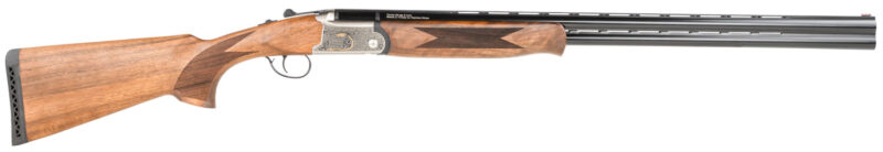 TriStar 33108 Trinity  O/U 20 Gauge 28" 2rd 3" Silver Engraved with 24K Gold Inlay Rec Turkish Walnut Stock Right Hand (Full Size) Includes 5 MobilChoke