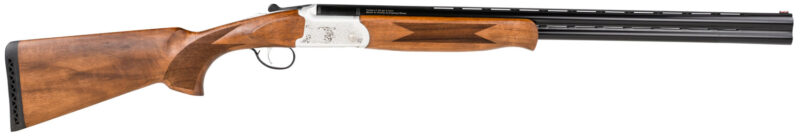 TriStar 33114 Trinity LT O/U 20 Gauge 26" 2rd 3" Silver Engraved Aluminum Rec Turkish Walnut Stock Right Hand (Full Size) Includes 5 MobilChoke