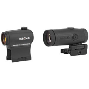 Holosun hs403c: compact and durable red dot sight with shake awake technology, multi-reticle system, and solar failsafe