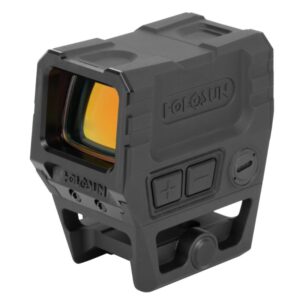 Holosun AEMS Core X2 red dot reflex sight with 2 MOA dot & 65 MOA circle multi‑reticle, Solar‑Fail‑Safe sensor, on a white background.